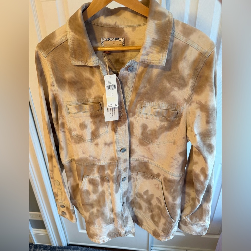 NWT Anthropologie Pilcro Cream and Tan Denim
Jacket Size: S - Picture 8 of 13